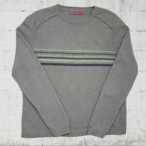 White Stuff Men's Crewneck 100% Lambswool Sweater Size XL Academia Neutral